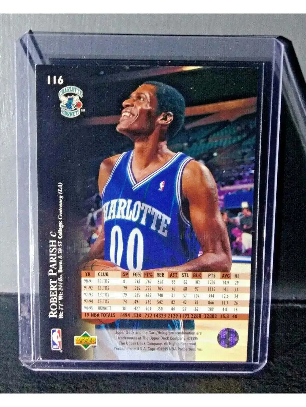 1995-96 Upper Deck Robert Parish #116 Basketball Card
